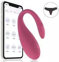 Programėle valdomas vibratorius Lush, rožinis