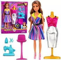 Lean Toys Lėlė su siuvimo mašina 30 cm