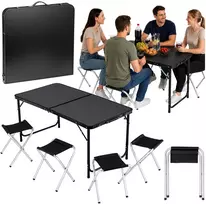 Lean Sulankstamas stalo rinkinys 120 x 60 cm 4 vnt.