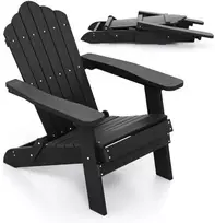 Sulankstoma Adirondack kėdė juoda