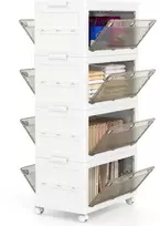 Plastikinės laikymo dėžės 54 x 33 x 117.5 cm 4 vnt.