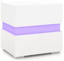 Naktinis staliukas LED Juoda/balta