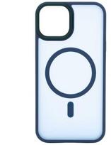 Dėklas Evelatus Apple iPhone 14 Hybrid Case With MagSafe PC+TPU Mėlyna