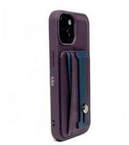 Dėklas iLike Apple iPhone 15 Pro LEATHER POCKET STAND COVER Violetinė