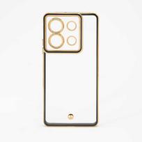 Dėklas iLike Xiaomi Redmi Note 13 5G TPU+PC With Camera Protective Transparent Juodas