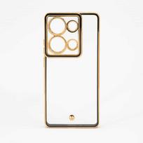 Dėklas iLike Xiaomi Poco M6 Pro TPU+PC With Camera Protective Transparent Juodas
