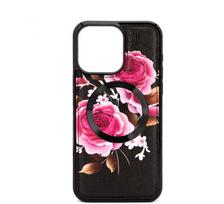 Evelatus Apple iPhone 14 Pro Odinis dėklas Zipper Design Flower Juodas