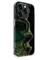 Dėklas Evelatus Apple iPhone 15 Pro Max PC Customized Print Design Marble Dark Žalias