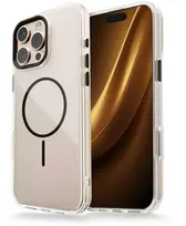 Dėklas iLike Telforceone Clear Thin Mag case for iPhone 16 Pro 6,3' juodas