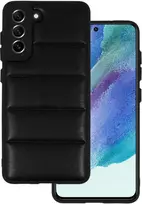 iLike Topt Leather 3D dėklas skirtas Samsung Galaxy S21 FE design 2 juodos spalvos