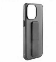 iLike Tylny pokrowiec Apple iPhone 14 Silikoninis dėklas with stand Juodas ILIAPP14SWSPB