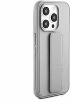 iLike Apple iPhone 15 Pro Silikoninis dėklas with stand Sidabrinis