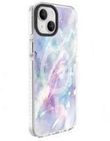Dėklas Evelatus Apple iPhone 15 Plus PC+TPU With MagSafe Customized Print Marble Violetinė
