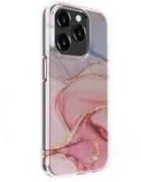 Dėklas Evelatus Apple iPhone 15 Pro Max PC Customized Print Design Marble Rožinė