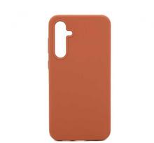 Evelatus Samsung Galaxy S23 FE Premium Soft Touch Silikoninis dėklas Saddle Brown