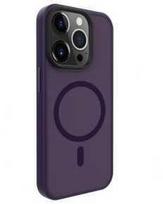 Dėklas Evelatus Apple iPhone 15 Pro Max Hybird Case With Magsafe PC+TPU Deep Violetinė