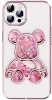 iLike Apple iPhone 13 Pro Silikoninis dėklas Print Desire Bear Rožinė