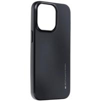 Mercury i-Jelly Metal Effect Thin TPU Hard Protection galinio dangtelio dėklas, skirtas iPhone 13 Pro Max Cosmo Juodas