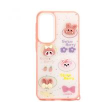Dėklas iLike Samsung Galaxy A55 EPOXY CARTOON COVER Baltas Rožinė