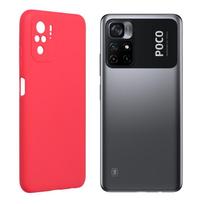 Pferd TakeMe Soft jausmas itin plonas matinis galinio dangtelio dėklas, skirtas Xiaomi Poco M4 Pro 5G Raudona