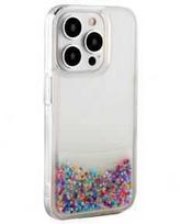 iLike Tylny pokrowiec Apple iPhone 15 Pro Max Silikoninis dėklas Vanduo Glitter Rainbow ILIAPP15PMSWGR