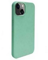 Dėklas iLike Apple iPhone 14 Silicone plastikas case Eco Print Design Flower Žalias