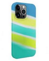 Dėklas Evelatus Apple iPhone 15 Pro Max Silicone case Multi-Colored Geltona Žalias