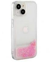 iLike Tylny pokrowiec Apple iPhone 14 Silikoninis dėklas Vanduo Glitter Rožinė ILIAPP14SWGP