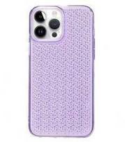 Dėklas iLike Apple iPhone 14 Pro Silicone case Shine Transparent Violet