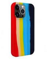 Dėklas Evelatus Apple iPhone 15 Pro Silicone case Multi-Colored Rainbow