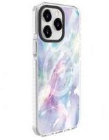 Dėklas Evelatus Apple iPhone 15 Pro PC+TPU With MagSafe Customized Print Marble Violetinė
