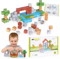 Multistore Magnetinių konstruktorių rinkinys vaikams, 119 dalių kaladėlės