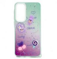 Dėklas iLike Samsung Galaxy A35 EPOXY CARTOON COVER Light Žalias