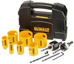 Gręžimo karūnų komplektas DeWalt DT90353-QZ; 22-68 mm; 11 vnt.