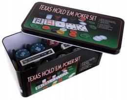 Teksaso pokerio žetonai + 2 kortų kaladės dovanų VIP PREMIUM didelis stiprus rinkinys