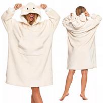 Hoodie blanas „Aviukas“, pūkuotas, su gobtuvu