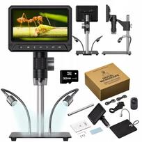Skaitmeninis Mikroskopas 1200x su 7" HD Ekranu ir 12MP Kamera