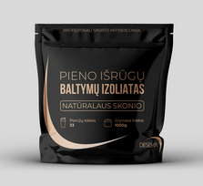 Natūralaus skonio pieno išrūgų baltymų izoliato milteliai, 1000 g