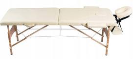 Sulankstomas masažo stalas Atlas Sport, 186x61cm, smėlio spalvos
