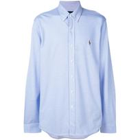 Marškiniai ilgomis rankovėmis vyrams, Mėlyna, Log sleeve shirt