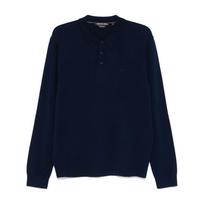 Polo marškiniai ilgos rank. vyrams, Mėlyna, Core merino ls polo-emb