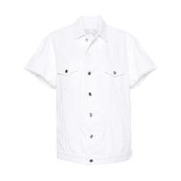 Džinsinis švarkas moterims, Balta, Short sleeves denim jacket