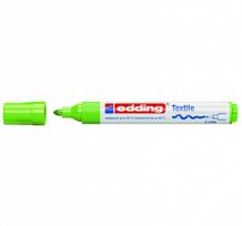 Tekstilės žymeklis Edding 4500, apvaliu galiuku, 2-3mm, šviesiai žalios spalvos