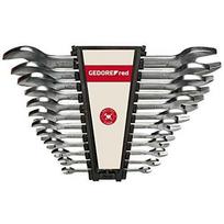 Gedore Red double open-ended spanner set, long, 12 pieces, wrenches (ch