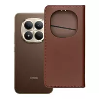 OEM Flip case for Xiaomi Redmi NOTE 15 PRO PLUS 5G Smart Pro Book, brown leather