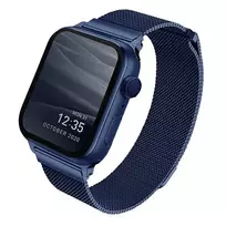 uniq dante strap for Apple Watch Series 4/5/6/7/SE 44/45mm. Stainless Steel blue/marine blue