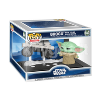 FUNKO POP! Vinilinė figūrėlė: Mandalorian & Grogu - Grogu with Polar Mouse Droid (Moment)