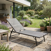 Lauko gultas Tela C4025, antracito sp., 182 cm x 55 cm x 57.5 - 95.5 cm