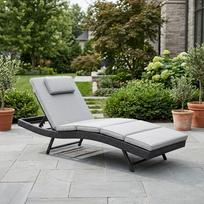 Lauko gultas Domoletti Sun lounger, pilka sp., 198 cm x 69 cm x 40 cm