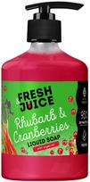 Skystas muilas Fresh Juice Rhubarb & Cranberries, 460 ml